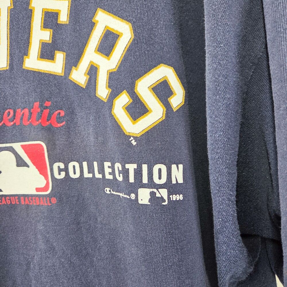Vintage 90s Champion Diamond Collection Milwaukee Brewers Shirt Sz XXL - Picture 4 of 7